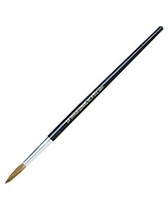 Charles Leonard Camel Hair Paintbrushes, #12, Round Bristle, Camel Hair, Black, Pack Of 12