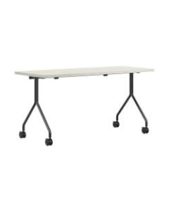 HON Between Nesting Table, 29inH x 72inW x 30inD, Silver/Black