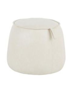 LumiSource Round Ottoman, Beige