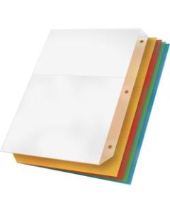 Cardinal Poly Ring Binder Pockets, Multicolor, Pack Of 5