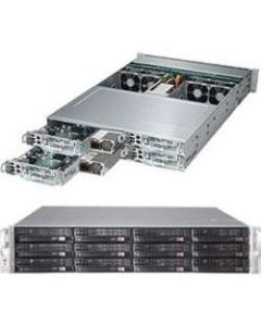 Supermicro SuperServer 6028TP-HTR Barebone System - 2U Rack-mountable - Intel C612 Express Chipset - 4 Number of Node(s) - 2 x Processor Support - Black - 1 TB DDR4 SDRAM DDR4-2133/PC4-17000 Maximum RAM Support - Serial ATA/600 RAID Supported Controller