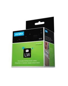 DYMO Removable Multipurpose LabelWriter Labels, DYM30370, 2inW x 2 11/32inL, White, Roll Of 250 Labels