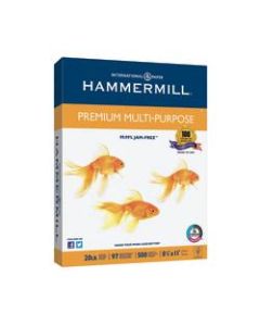 Hammermill Premium Multi-Use Paper, Letter Size (8 1/2in x 11in), 20 Lb, Ream Of 500 Sheets