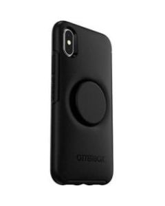 OtterBox Otter + Pop Symmetry Series for iPhone X/Xs - For Apple iPhone X, iPhone XS Smartphone - Black - Synthetic Rubber, Polycarbonate