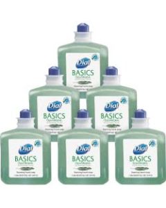 Dial Basics Hypoallergenic Foam Hand Soap, Honeysuckle Scent, 33.8 Oz, Case Of 6 Bottles