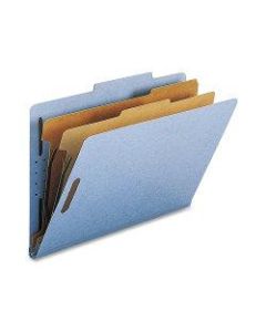 Nature Saver 2-Divider Classification Folders, Legal Size, Blue, Box Of 10