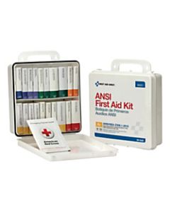 First Aid Only 50-Person First Aid Kit, 10inH x 10inW x 3inD, White