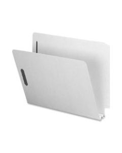 Nature Saver Letter Recycled End Tab File Folder - 8 1/2in x 11in - 2in Expansion - Pressboard - Gray/Green - 100% - 25 / Box