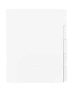 Sparco Single Reverse Collated Index Dividers, White, Box Of 50 Sets