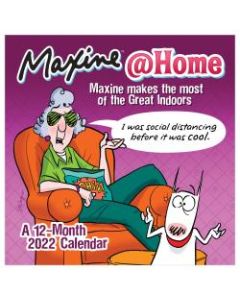 TF Publishing Humor Wall Calendar, 12in x 12in, Maxines At Home, January To December 2022