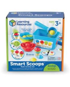 Learning Resources Smart Scoops Math Activity Set - Theme/Subject: Learning - Skill Learning: Mathematics, Counting, Sorting, Sequencing, Twist, Color Identification, Educational, Stacking - 3 Year & Up - 55 Pieces - Multi