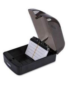 Lorell Card File, 350 Cards, Black