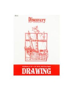 Discovery Drawing Pads, 18in x 24in, 25 Sheets, Pack Of 3