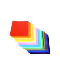 Yasutomo Fold-ems Origami Paper, 9 3/4in, Assorted Bright Colors, Pack Of 100