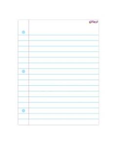 TREND Notebook Paper Wipe-Off Chart, 17in x 22in, Pack Of 6