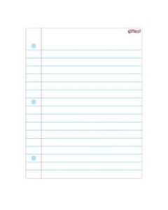 TREND Notebook Paper Wipe-Off Chart, 17in x 22in, Pack Of 6