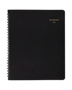 AT-A-GLANCE Weekly/Monthly Planner, 7in x 8-3/4in, Black, January To December 2022, 7065005
