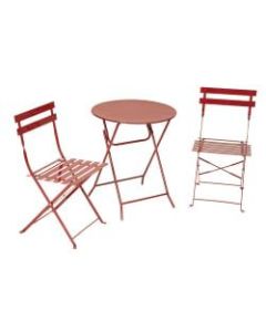 Cosco Bistro-Style 3-Piece Patio Set, Red