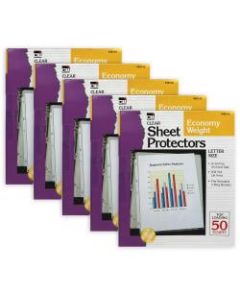 Charles Leonard Top-Loading Sheet Protectors, 8 1/2in x 11in, Clear, Pack Of 250