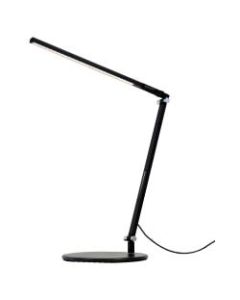 Koncept Z-Bar Solo Mini LED Desk Lamp, Warm Light, 15inH, Metallic Black