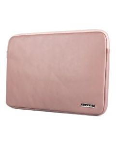 Bugatti Vegan Leather Laptop Sleeve With 14in Laptop Compartment, Pink