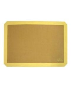 Winco Full-Size Silicone Baking Mat, 24-1/2in x 16-1/2in, Yellow
