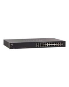 Cisco 250 Series SG250X-24 - Switch - L3 - smart - 24 x 10/100/1000 + 2 x 10 Gigabit Ethernet + 2 x 10 Gigabit SFP+ - rack-mountable