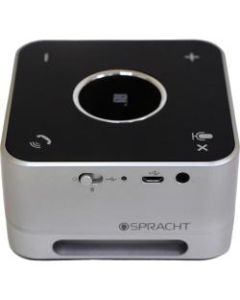 SprachtConference Mate Bluetooth Wireless and USB Combo Speaker, Black/Silver, SPTMCP3030