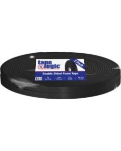 Tape Logic Double-Sided Foam Tape, 1in x 36 Yd., Black, Case Of 2