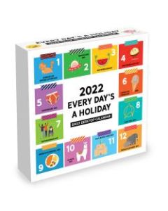 TF Publishing Humor Daily Desktop Calendar, 5-1/4in x 5-1/4in, Every Days A Holiday, January To December 2022