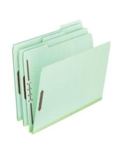 Pendaflex Pressboard File Folders, 2in Expansion, Legal Size, 30% Recycled, Green, Box Of 25