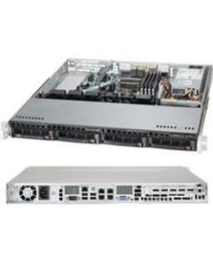 Supermicro SuperServer 5018A-MHN4 - Server - rack-mountable - 1U - 1-way - 1 x Atom C2758 - RAM 0 GB - SATA - hot-swap 3.5in bay(s) - no HDD - AST2400 - GigE - monitor: none - black
