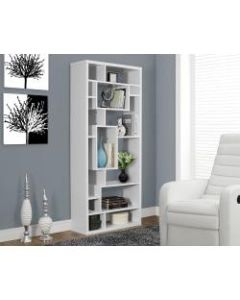 Monarch Specialties 14-Shelf Bookcase, White