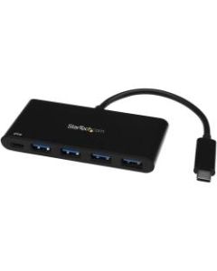 StarTech.com 4 Port USB C Hub with 4x USB Type-A USB 3.0 SuperSpeed 5Gbps - 60W Power Delivery Passthrough - Portable C to A Adapter Hub hub - USB Type-C host to 4x USB-A - 4-Port USB C Hub with Power Delivery 2.0 up to 60W