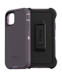 OtterBox Defender Carrying Case (Holster) Apple iPhone 11 Smartphone - Purple Nebula - Polycarbonate Shell, Synthetic Rubber Cover, Polycarbonate Holster - Belt Clip