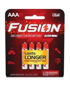 Rayovac Fusion Alkaline AAA Batteries - For Multipurpose - AAA - 8 / Pack
