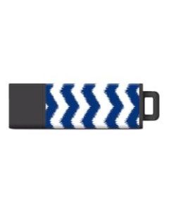 Centon Macbeth USB 2.0 Flash Drive, Pro2, 16GB, Ikat Chevron Navy, S1-U2TIKAT-16G