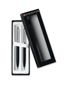 Cross Sheaffer Resin Barrel Pen/Pencil Set - 0.7 mm Lead Size - Black Ink - Black Resin Barrel - 1 Set