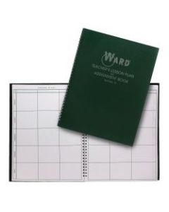 Ward 8-Period Teacher Plan Books, Green, Pack Of 4