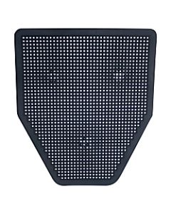 Rochester Midland Sanitary Urinal Floor Mats, Black, Pack Of 6