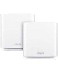 ASUS ZenWiFi AC (CT8) - Wi-Fi system (2 routers) - up to 5,400 sq.ft - mesh - GigE - 802.11a/b/g/n/ac - Tri-Band