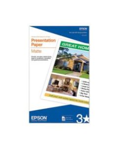 Epson Inkjet Paper, Legal Size (8 1/2in x 14in), 90 (U.S.) Brightness, 27 Lb, White, Pack Of 100 Sheets