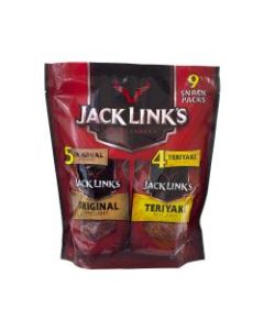 Jack Links Beef Jerky Variety Pack, 1.2 Oz, Bag Of 9 Packs