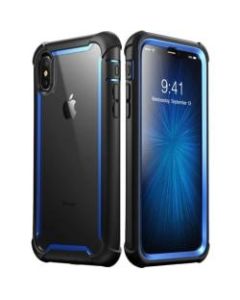 i-Blason Ares iPhone X Case - For Apple iPhone X Smartphone - Blue - Polycarbonate