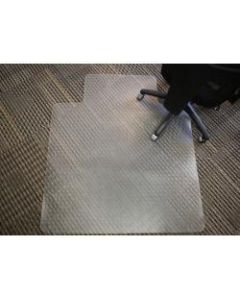 Mammoth Chair Mat For Industrial-Grade Carpet (Up To 1/4in), 36in x 48in, Clear