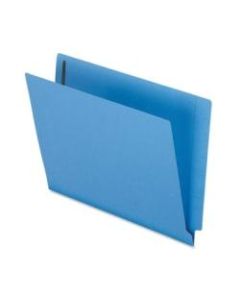 Pendaflex Letter Recycled End Tab File Folder - 8 1/2in x 11in - 3/4in Expansion - 2 Fastener(s) - Blue - 10% - 50 / Box