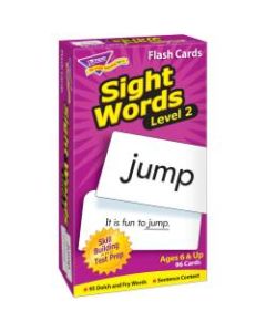TREND Sight Words Skill Drill Flash Cards, Level 2, 6in x 3in, Grades 1-2, Pack Of 96