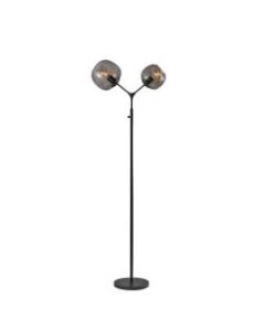 Adesso Ashton Tall Floor Lamp, 71-1/2inH, Matte Black