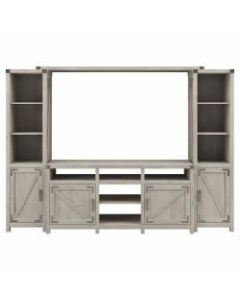 Kathy Ireland Home by Bush Furniture Cottage Grove 65inW Farmhouse TV Stand with Shelves, Cottage White, Standard Delivery