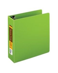 [IN]PLACE Heavy-Duty Easy-Open 3-Ring Binder, 3in D-Rings, 59% Recycled, Army Green